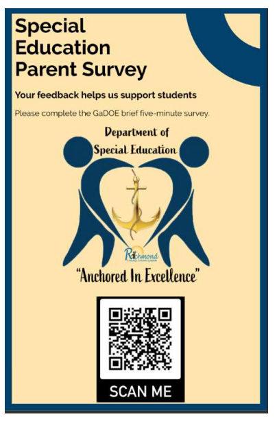click here to complete a five minute sped parent survey